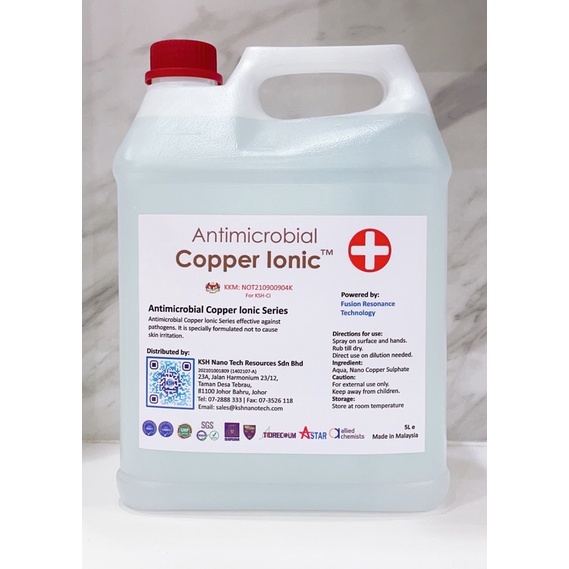 QuantumIon Resonance Copper Ionic Multipurpose Disinfectant [Non