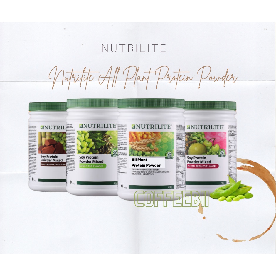 Amway Nutrilite Soy Protein Original Drink 450g900g Mixed Berries