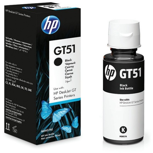 Original HP GT53XL 135ML Black Ink Bottle (M0H57A) Shopee Malaysia