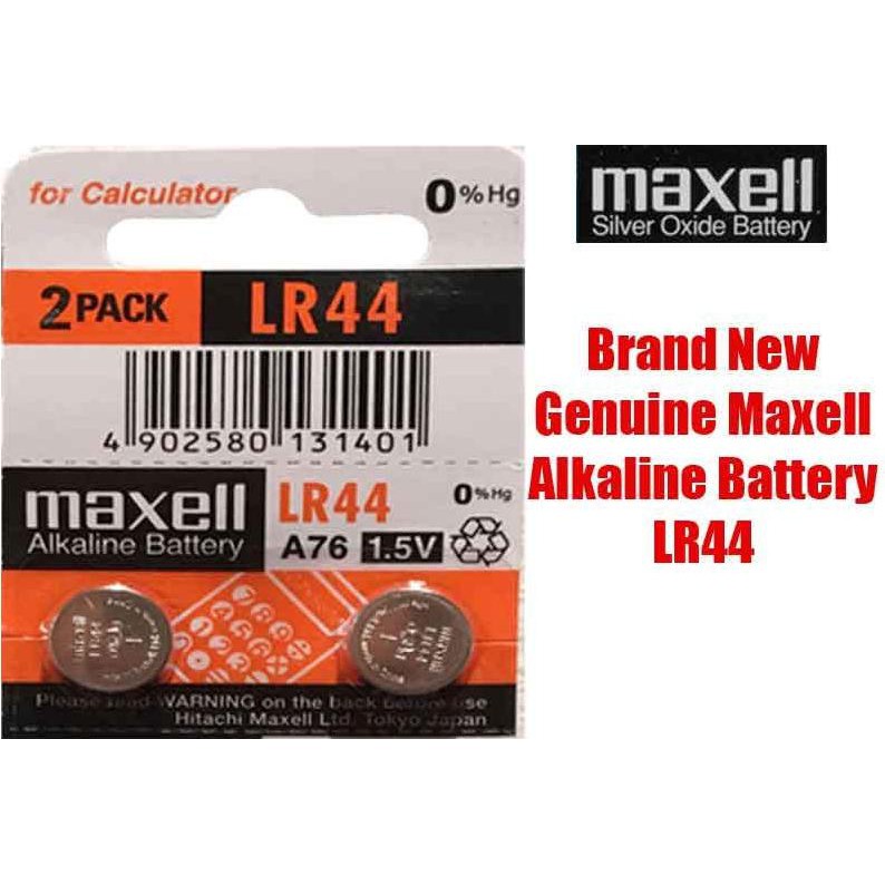 2pcs Original Maxell Lr44 Ag13 6 Button Cell Batteries Shopee Malaysia