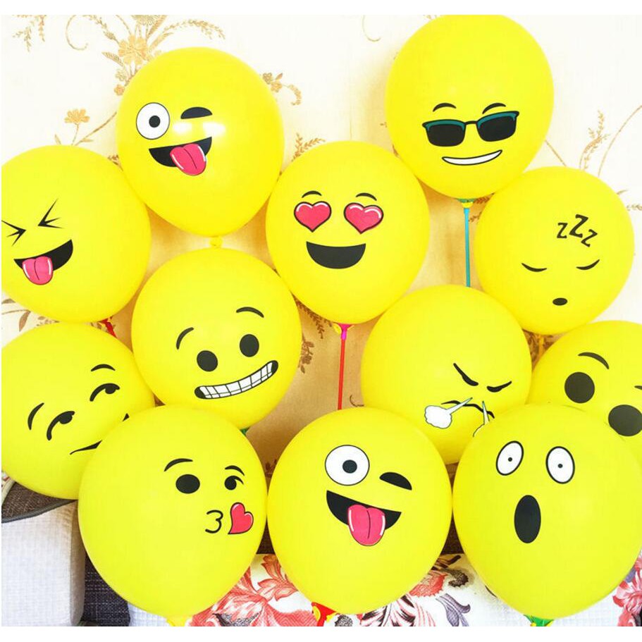 Celebrations Occasions 8 Emoji Expressions 12 Latex Balloons Assorted Colors Decoration Birthday Party Home Furniture Diy Breadcrumbs Ie