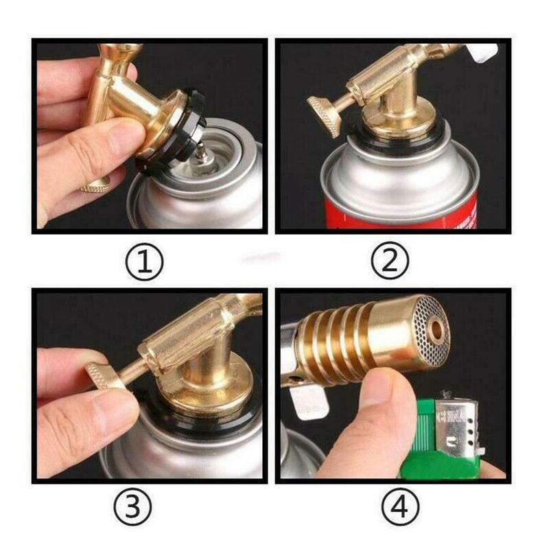 Heavy Professional New Welding Nozzle Flame Butane Gas Torch High Temperature Brass Turbo Brazing Solder Plumbing Sol... - Image 3