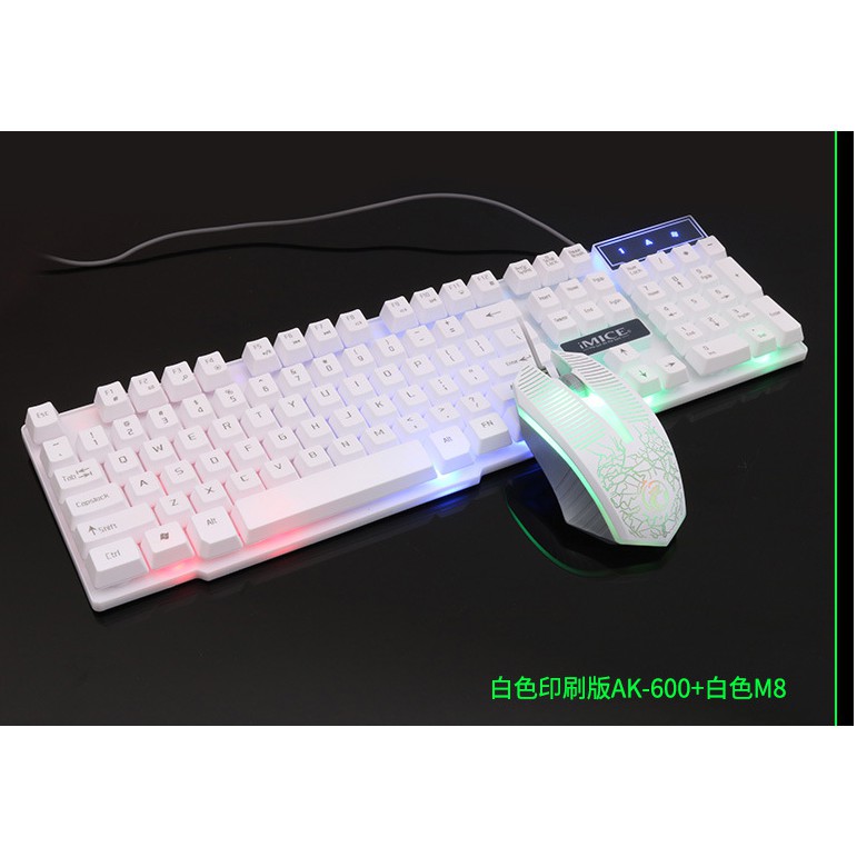 Wired Usb Black Word Glow Game Mouse And Keyboard Set Desktop Backlight Game Mk 680 Shopee Malaysia