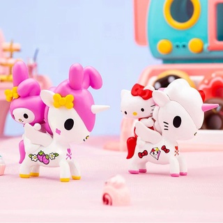 Zaino Hello Kitty Per Ragazze, 16 Pezzi, Set Completo Con Astuccio E Lunch Box, Unicorno Rosa, Materiale Scolastico - Foto 2