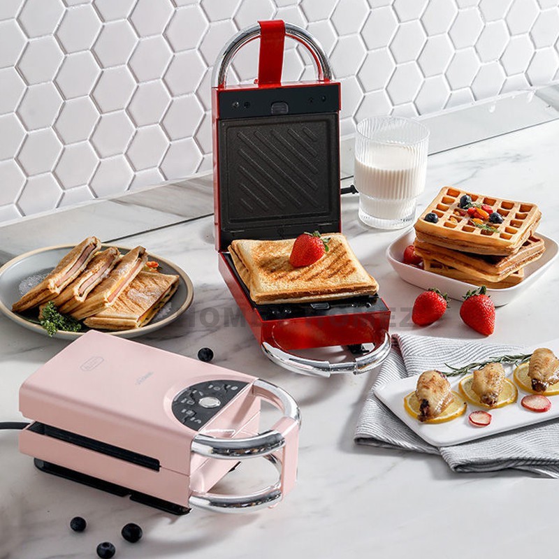 Electric Sandwich Maker Waffle Maker Mini Grilling Panini Baking Plates Toaster Breakfast Machine For Home  5 IN 1