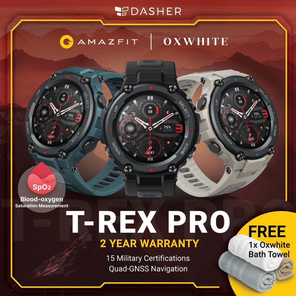 amazfit t rex screen