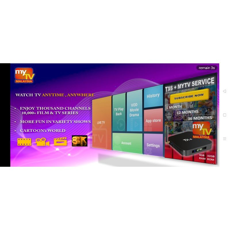 Iptv Mytv Subscription 1000 Channels And 10000 Movies Drama Shopee Malaysia