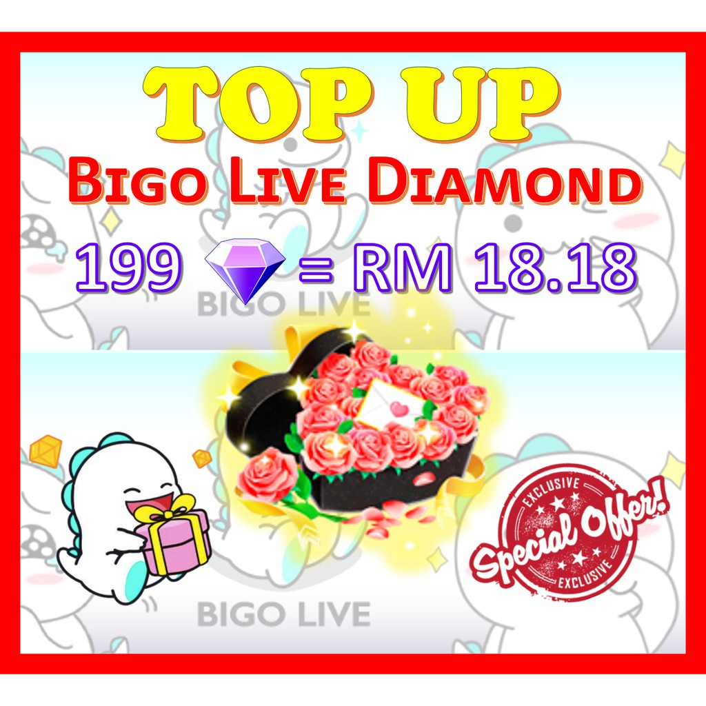 BIGO DIAMOND [BIGO ID only] BIGO LIVE TOPUP TOP UP BIGO LIVE CHEAPEST