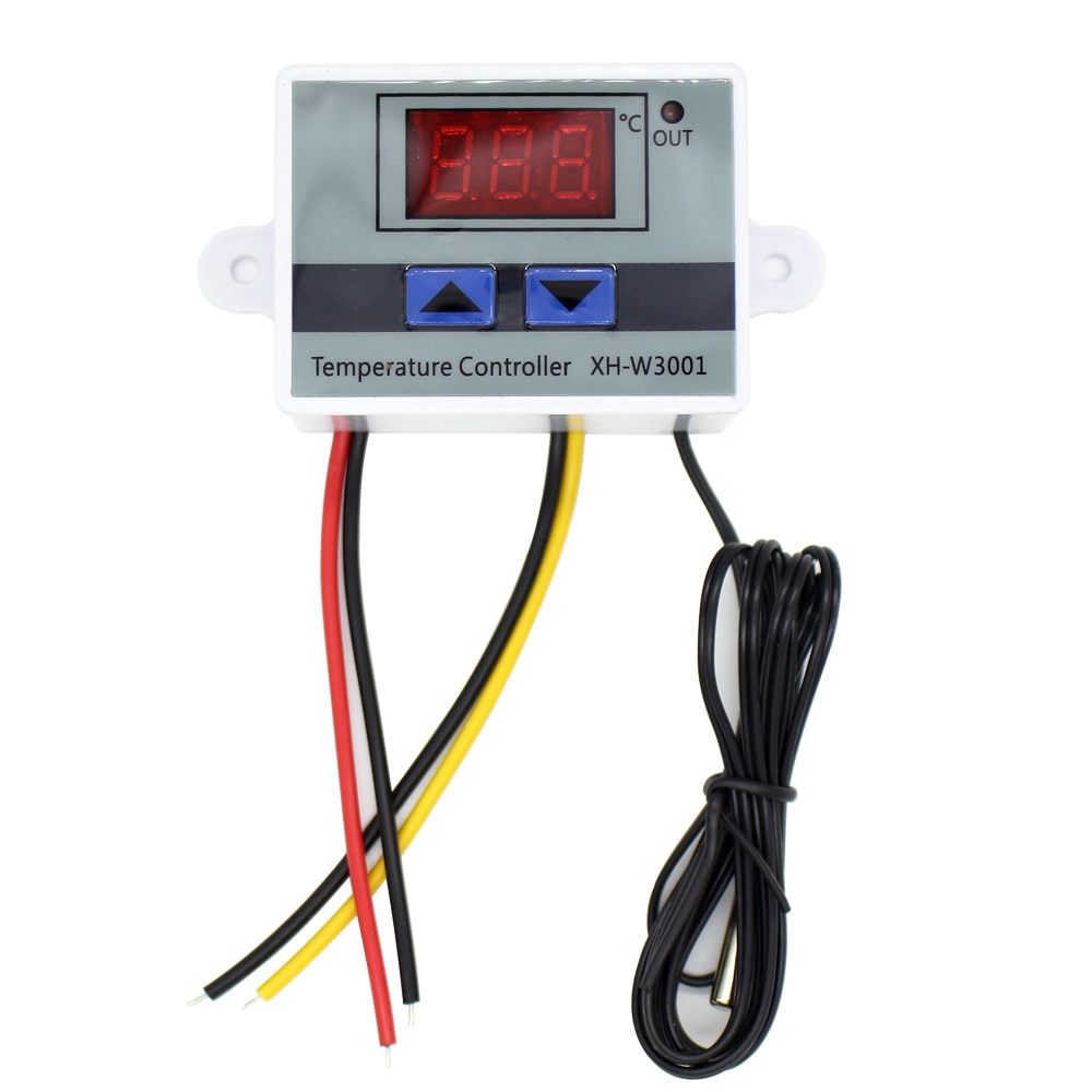Multi Reliable 10A 12V 24V 220VAC Digital LED Temperature Controller XH-W3001 Incubator Cooling Heating Switch Thermo...
