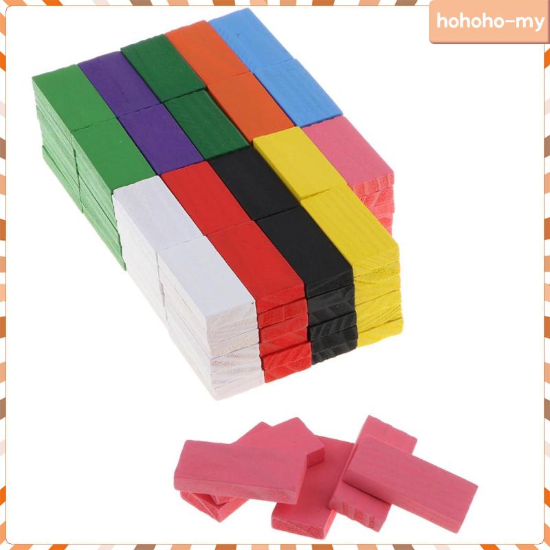 Have Quality 120PCS Toy Dominos Building Blocks 10-Color Multi - Image 2