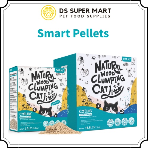 Cature Natural Wood Clumping Cat Litter / Cature Smart Pellet Cat