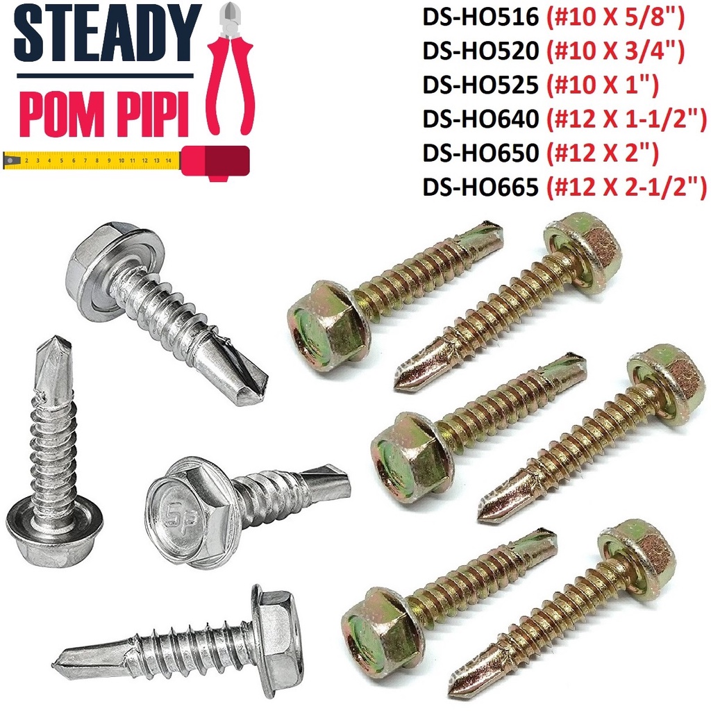 30pcs Hex Self Drilling Screw Ds Ho516 Ds Ho520 Ds Ho525 Ds Ho640 Ds