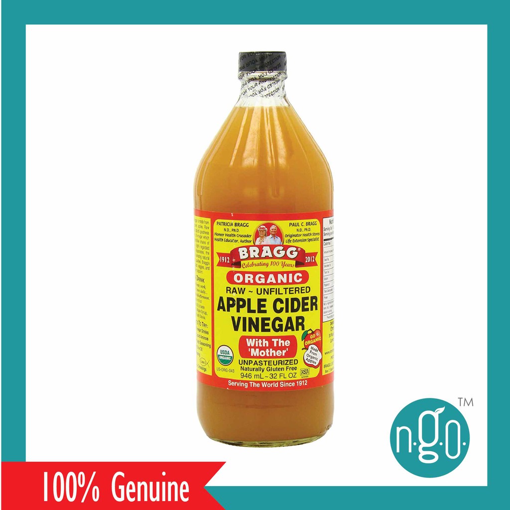 Bragg Organic Apple Cider Vinegar 946ml Btl Shopee Malaysia