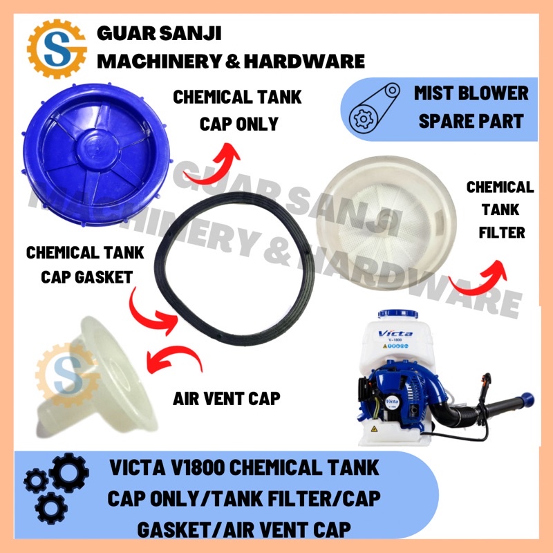 VICTA V1800 V-1800 CHEMICAL TANK CAP CHEMICAL TANK RUBBER GASKET AIR ...