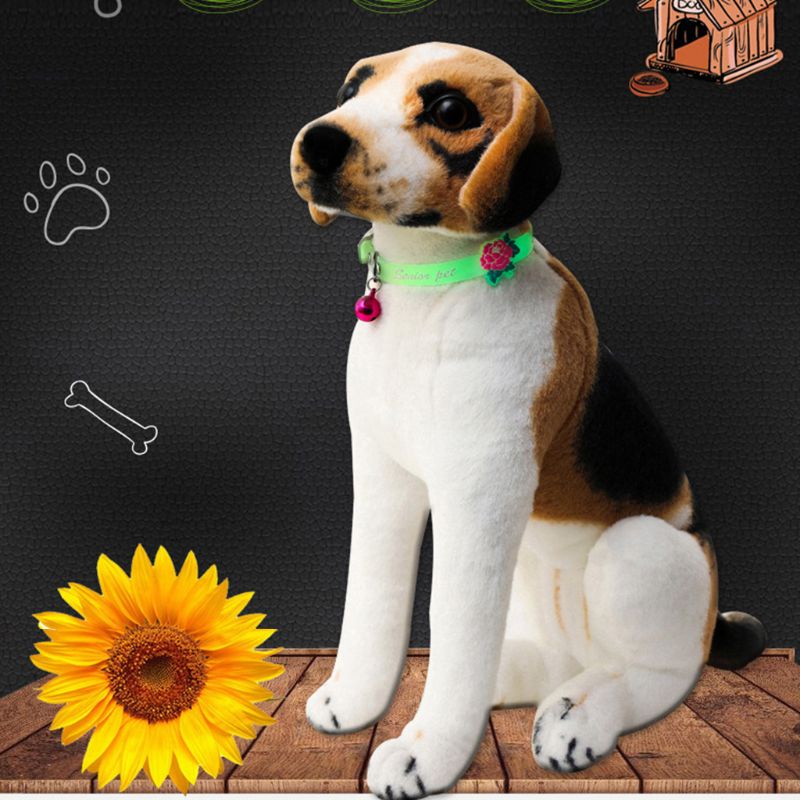 A1Dogs and Cats Collar with Glowing Bells Glow At Night Cat Collar Necklace Chain Light Luminous Dog Neck Ring