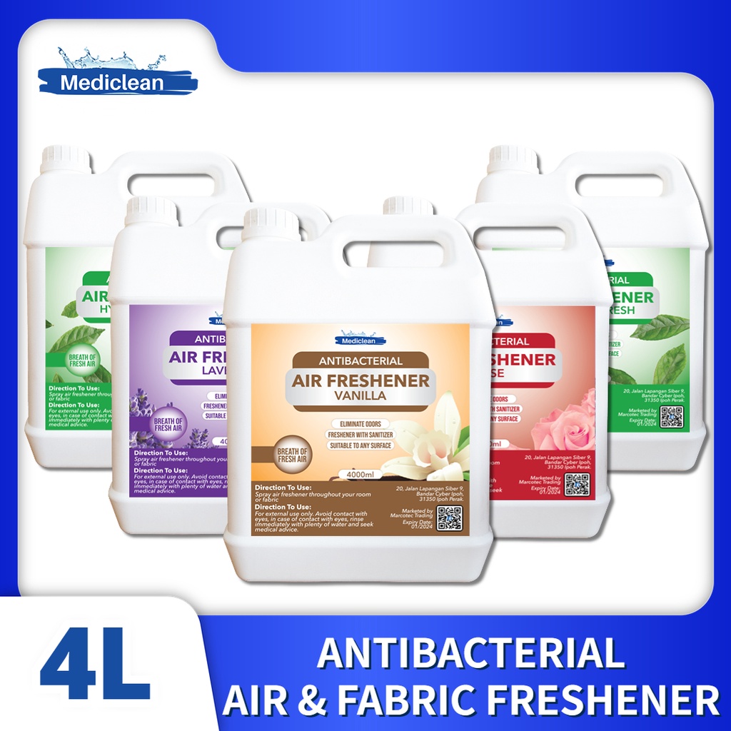 MEDICLEAN ANTIBACTERIAL AIR FRESHENER SPRAY 4000ML Shopee Malaysia