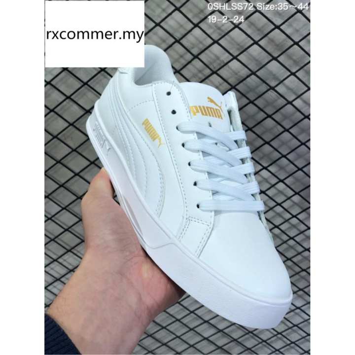 puma smash v2 vulc cv white