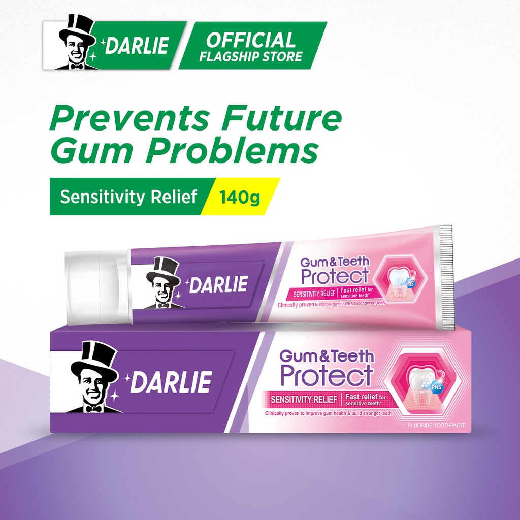 Darlie Gum & Teeth Protect Toothpaste Sensitivity Relief 140g Shopee