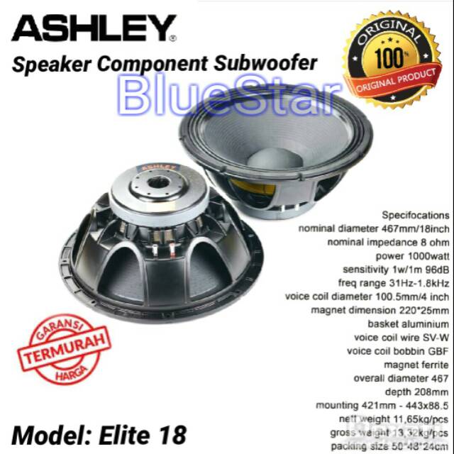 subwoofer ashley 18