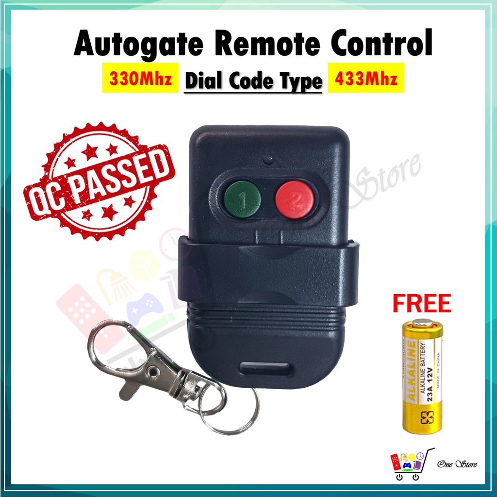 [Top Selling] AutoGate Door Remote Control SMC5326 330MHz 433MHz Auto Gate Wireless Remote