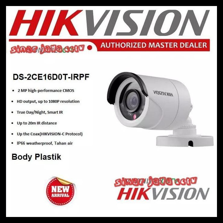 Camera Outdor Hikvision 2mp Ds 2ce16dot Irpf Shopee Malaysia