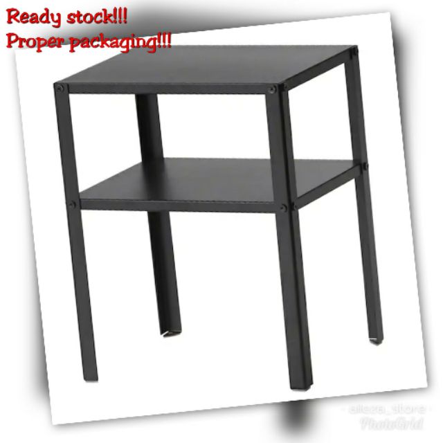 Ikea KNARREVIK Bedside Table, Black, 37x28 cm / Meja Tepi Shopee Malaysia