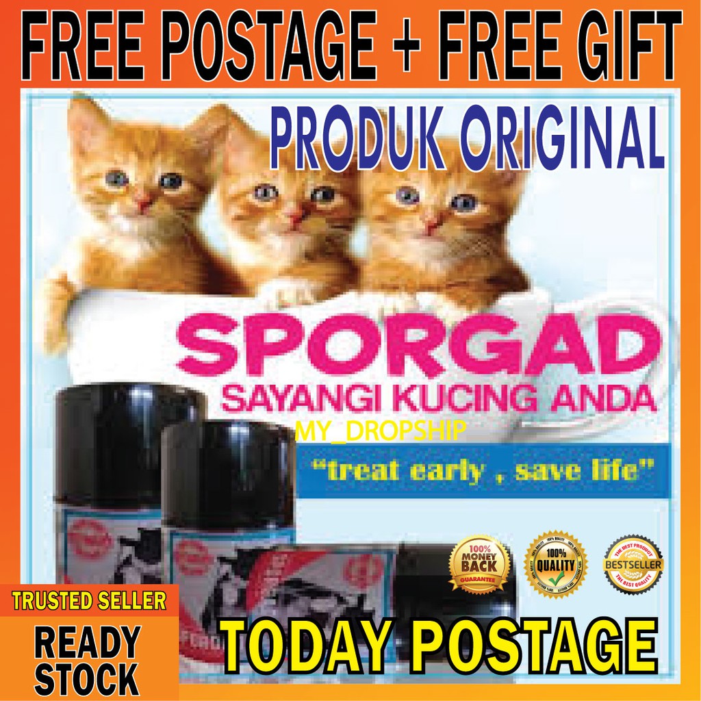 Buy UBAT KUCING SPORGAD RAWAT SAKIT KULIT  SeeTracker Malaysia