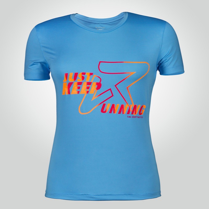 BE Elementz Women's Just-Keep-Running Shirt (Light Blue) WRT0013