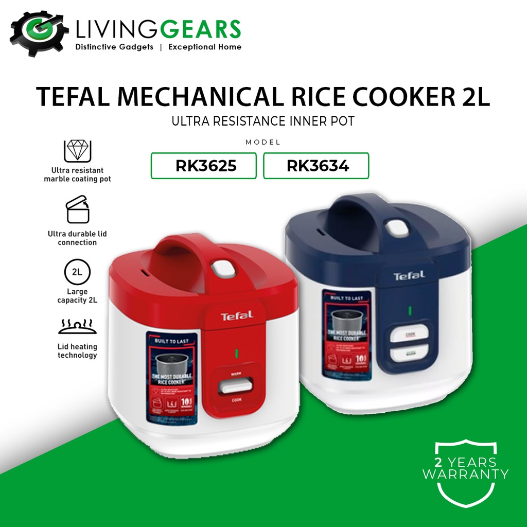 Tefal Everforce Rice Cooker (2.0L) RK3625 RK3634 / RK3611 (1.5L) 8 Cups