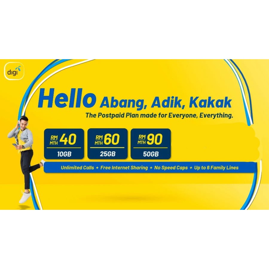 Digi Postpaid Plan 40 60 90 Shopee Malaysia