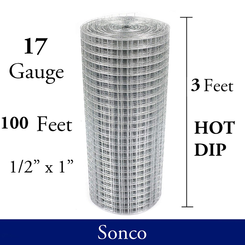 1 2 X 1 X 17 X 3 X100 Sonco Hot Dip Galvanized Brc Welded Iron Wire Mesh Net Netting Dawai Jaring Shopee Malaysia