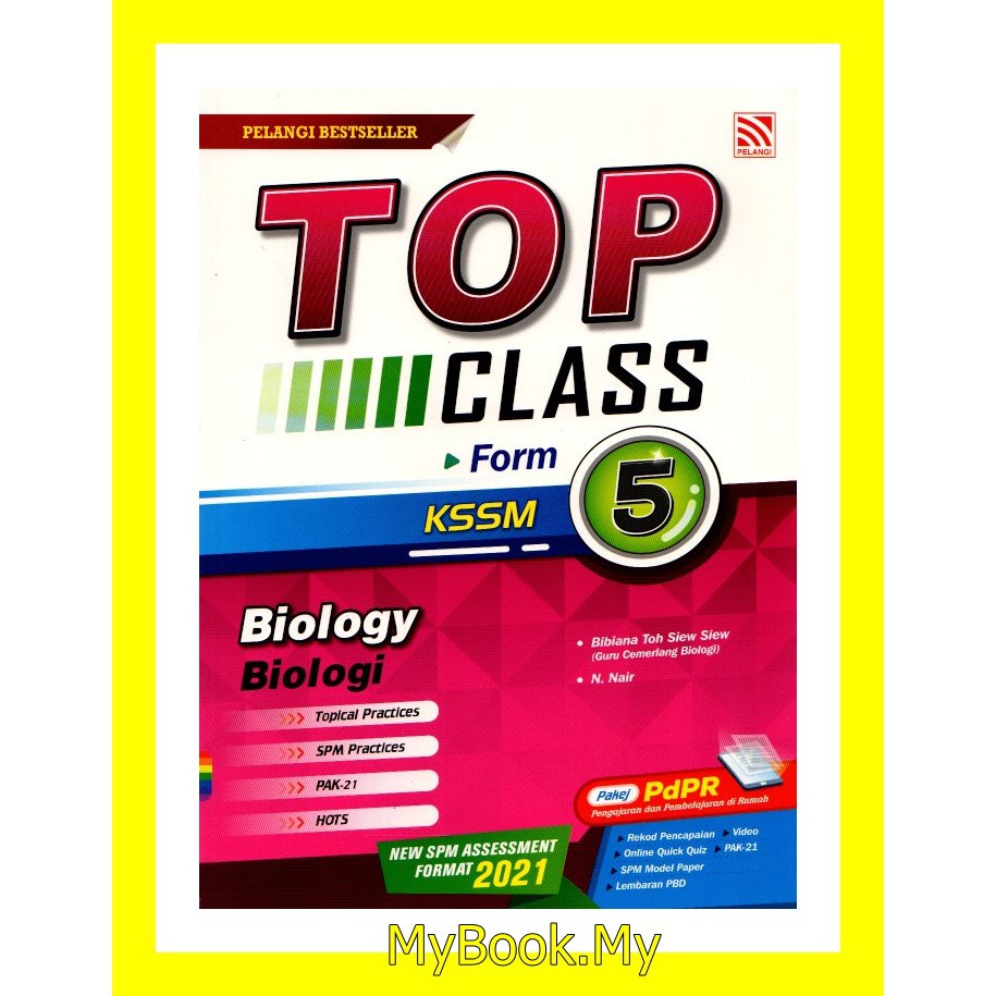 Myb Buku Latihan Top Biology Biologi Dwibahasa Tingkatan 5 Kssm Pelangi Shopee Malaysia