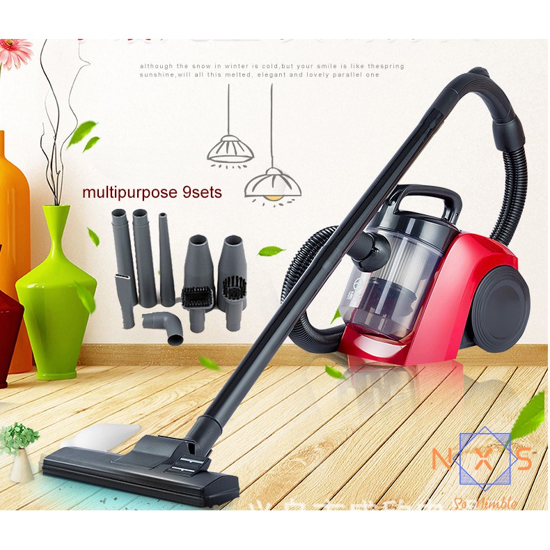 9sets Multipurpose vacuum cleaner 17KPa Powerful Strong Suction Carpet Sweeper Dust Aspirator