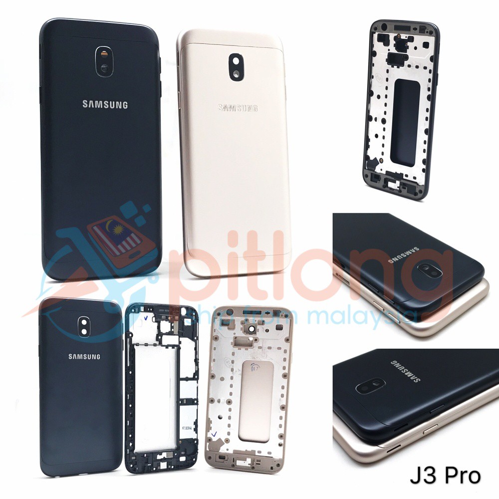 Samsung J3 Pro J330 Full Set Housing Replacement With Side Button Shopee Malaysia