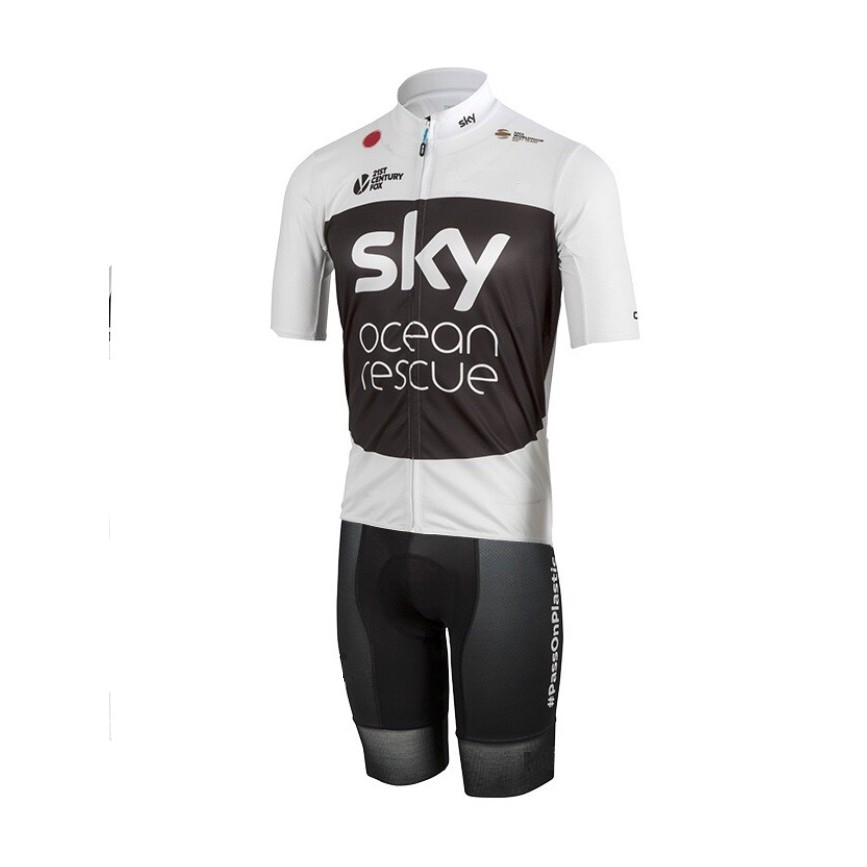 SKY OCEAN RESCUE EDITION Cycling Jerseys Short Sleeves Shorts / Bib shorts Road Bike Mountain Bike Baju Basikal