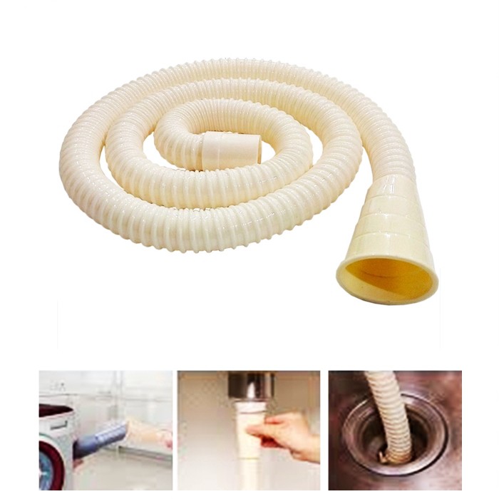 Washing Machine PVC Outlet Hose 1.5 m, 2 m,2.5m & 3 meter (WHITE ...