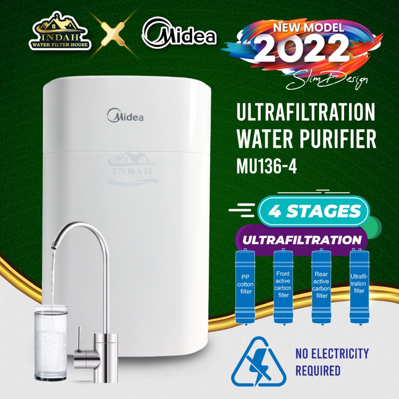 Midea Undersink 4 Stage Ultrafiltration Water Purifier Household Water ...