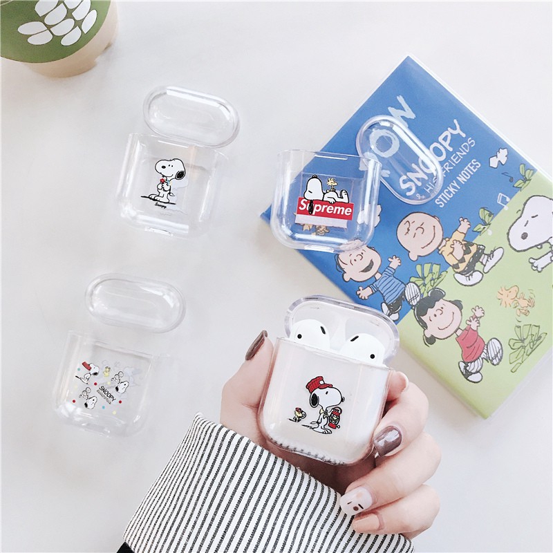 snoopy supreme airpod case