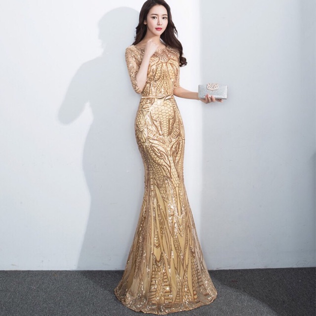 gold dress elegant