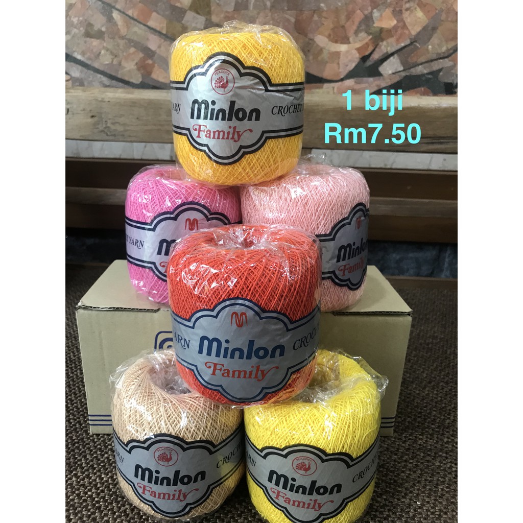 Minlon family Benang crochet yarn/ Knitting Yarn Shopee Malaysia