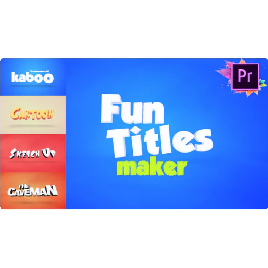[FAST DELIVERY] Fun Titles Maker For Premiere Pro MOGRT Shopee Malaysia