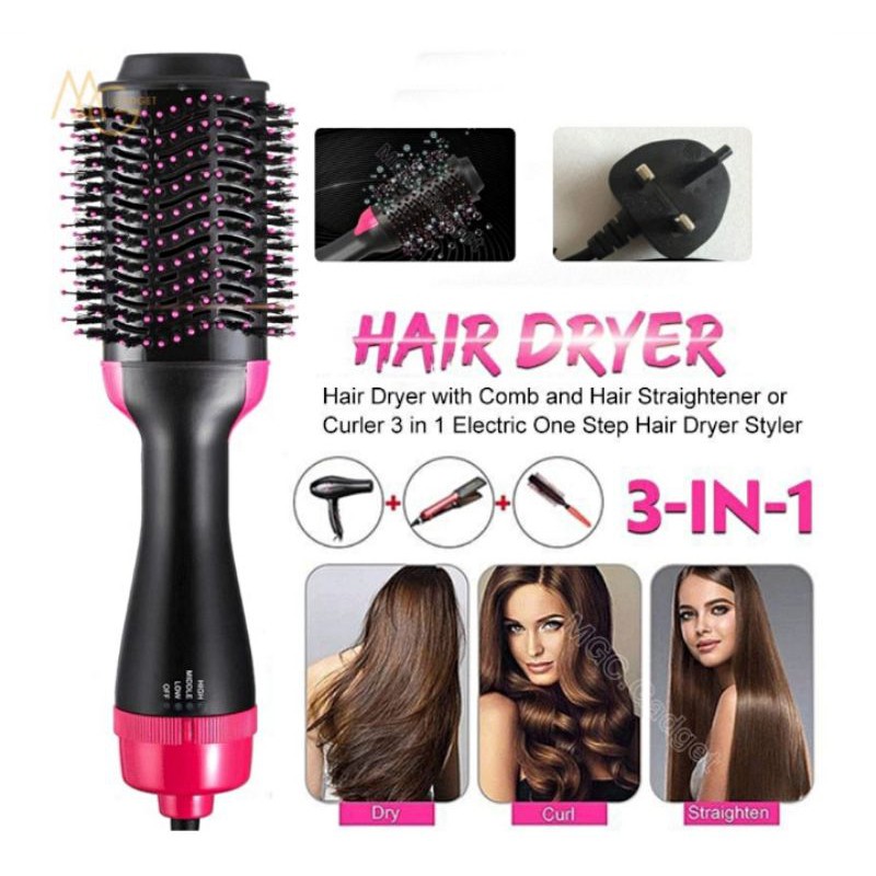 [MALAYSIA READY STOCK] The Beauty Street Hair Dryer Comb, Hairdryer Straightener Styling Iron Blower Curler 吹风机 卷发 卷发棒