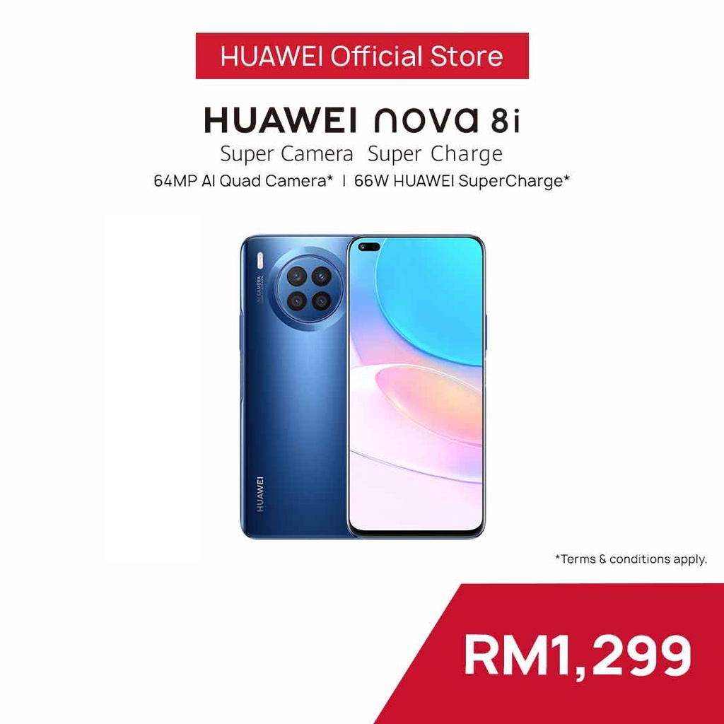 HUAWEI nova 8i Smartphone | 64MP AI Quad Camera | Shopee Malaysia