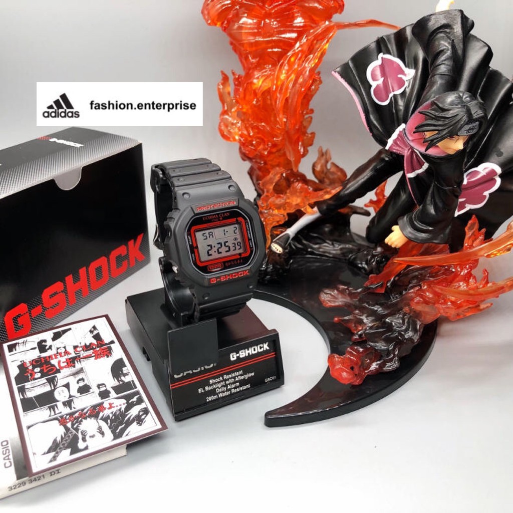 Casio G Shock Naruto Itachi Uchiha Customized By Dw5600 Original Black Strap Shopee Malaysia