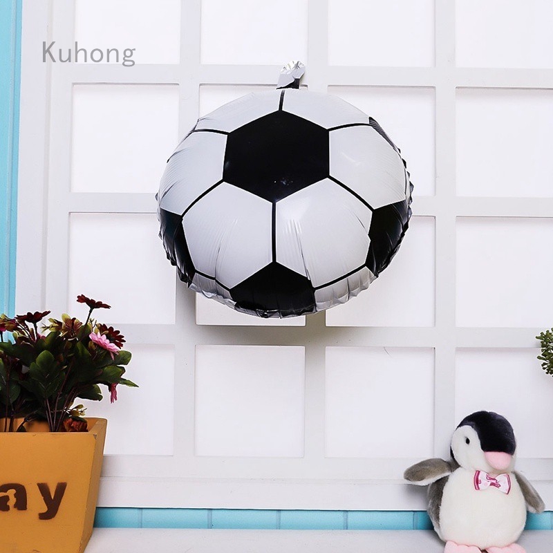 Kuhong 18inch Football Balloon Foil Ballon Soccer Balloons For