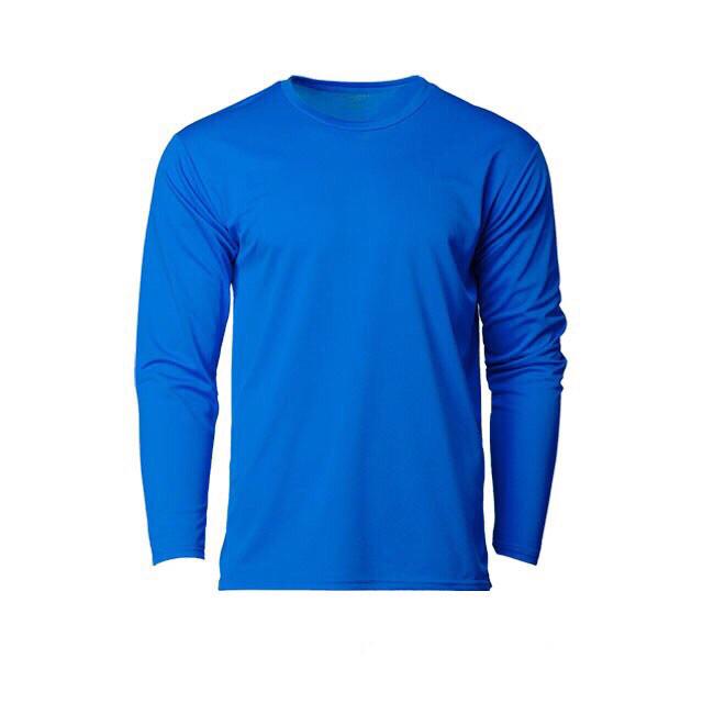 Plain Long Sleeve Men S Jersey Microfiber Sport T Shirt Baju Tshirt Sukan Kosong Lengan Panjang Lelaki Shopee Malaysia