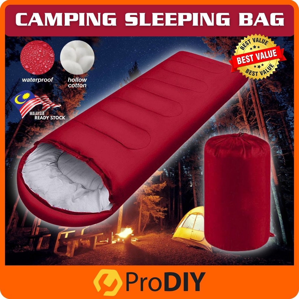 0.7/0.9/1.3/1.8/2.4/2.8/3.0(KG) Portable Waterproof Outdoor Camping Hiking Travel Sleeping Bag Tebal Lembut Mat