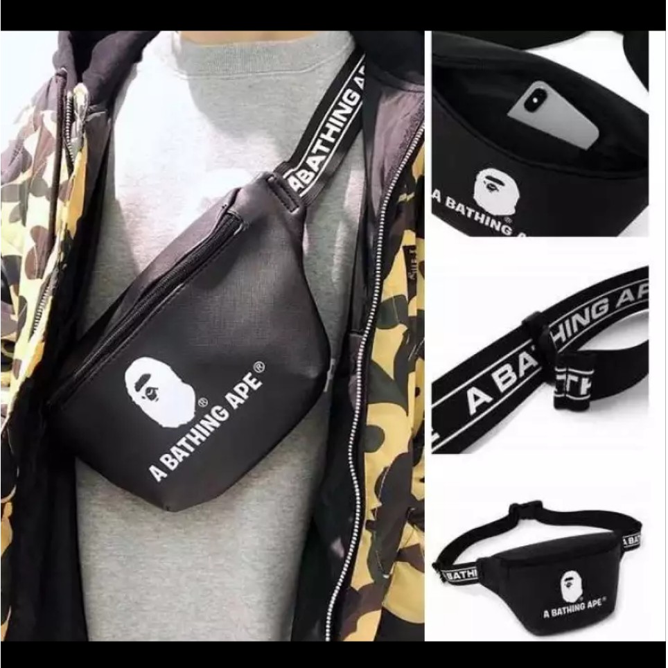 a bathing ape waist bag