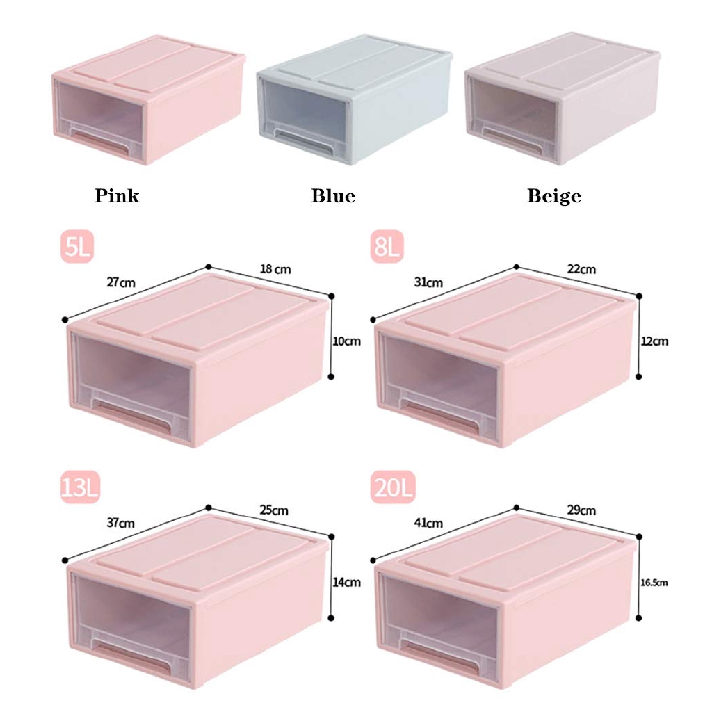 Drawer Organizers Plastic Stackable Case Organizer Box Drawer