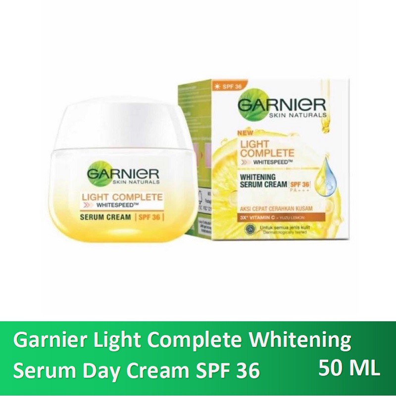 garnier light complete day cream spf 36